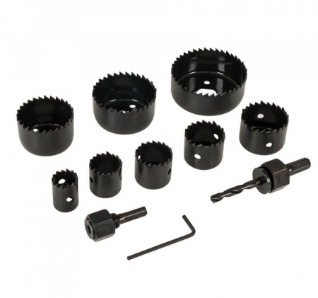 Set 11 freze pentru gaurit lemn, rigips, plastic 19 - 64 mm [6]