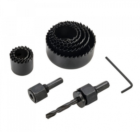 Set 11 freze pentru gaurit lemn, rigips, plastic 19 - 64 mm [3]
