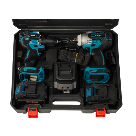 Set Masina De Gaurit si Infiletat Si Masina De Insurubat cu Impact DDT-KRISTAL 2 Acumulatori 36V 4Ah,Brushless, Motor fără perii [10]
