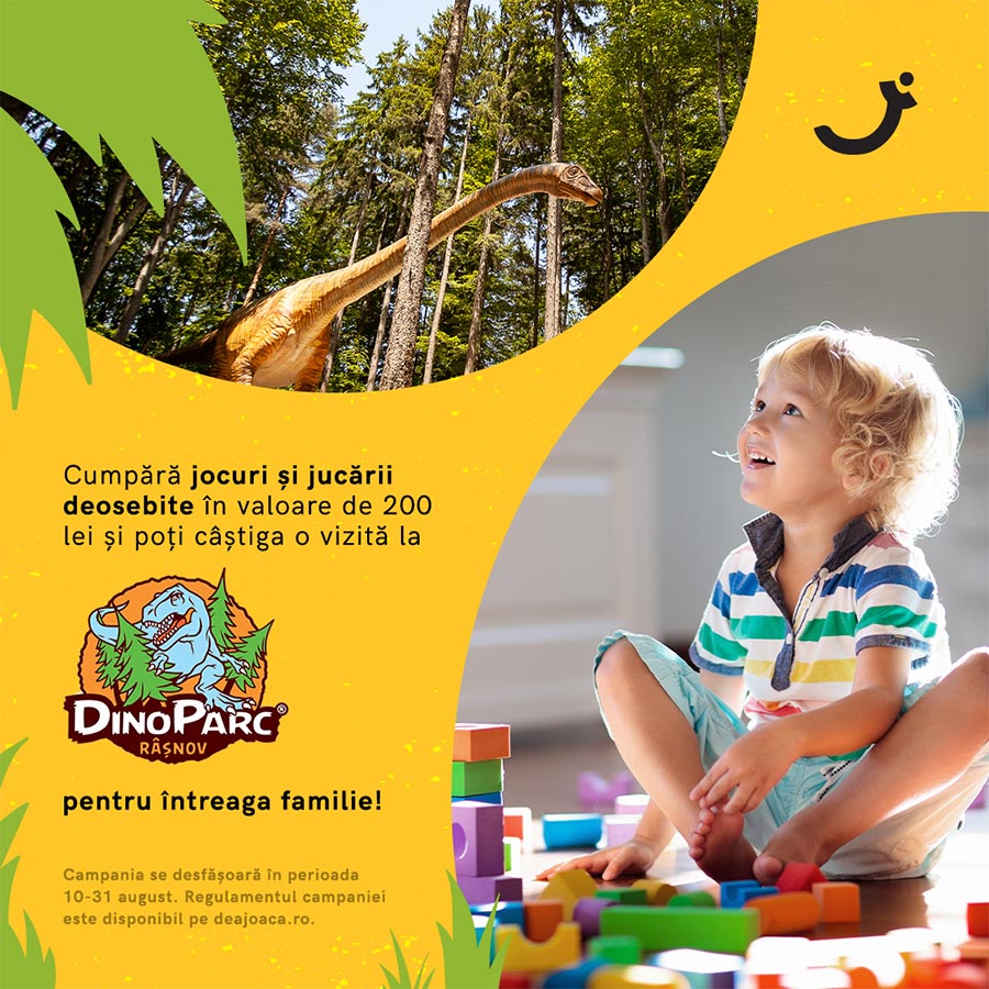 De-a Joaca la Dino Parc împreună cu dinozaurii prietenoși