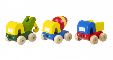 Vehicule - Set camioane, Orange Tree Toys