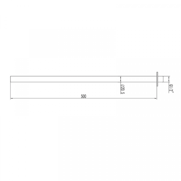Brat tubular - 50 cm - ANDARE NERO [2]