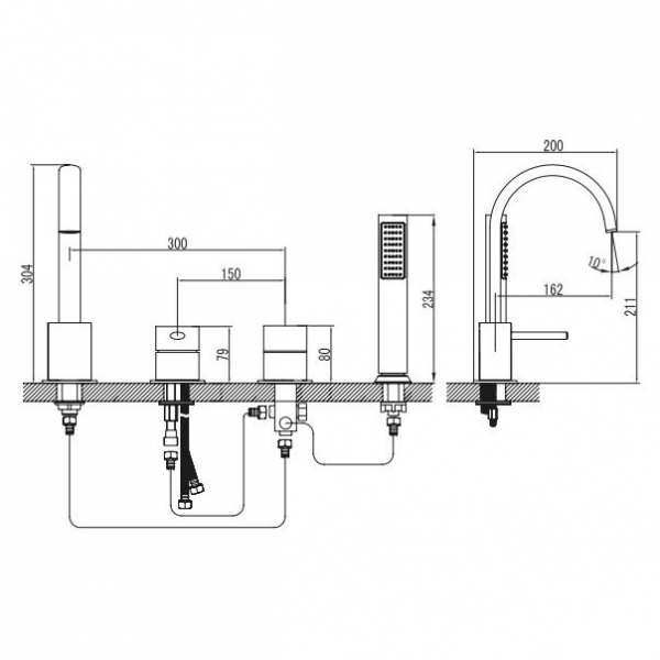 Baterie pe cada mixer  - SINAR [2]