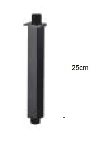Brat tubular - 25 cm - ANDARE NERO [2]