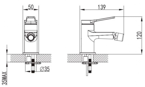 Baterie mixer bideu - ANDARE CROMO [2]