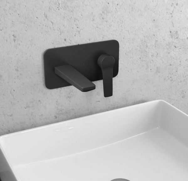 Baterie mixer de perete lavoar - ANDARE NERO [3]
