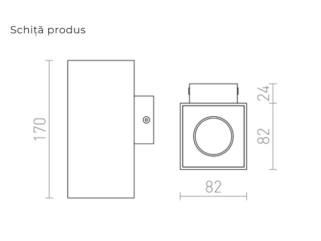 AGATE II - CORP DE ILUMINAT DE PERETE [3]