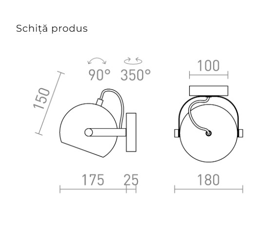 AGNETA – SPOT LUMINOS MONTAT PE SUPRAFAȚĂ [2]