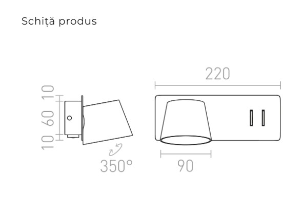 AMADEUS PERETE CU ILUMINARE DIN SPATE - spot luminos [3]