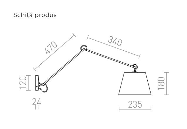 ASHLEY - lampa de perete [4]