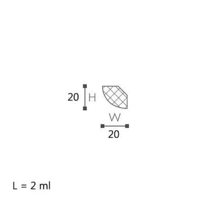 Bagheta decorativa Dynamic LX-20 21X21X2000 [2]