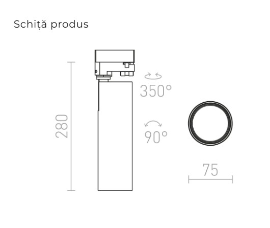 BAHIA – Spot LED de mare putere pentru șină cu 3 circuite [3]