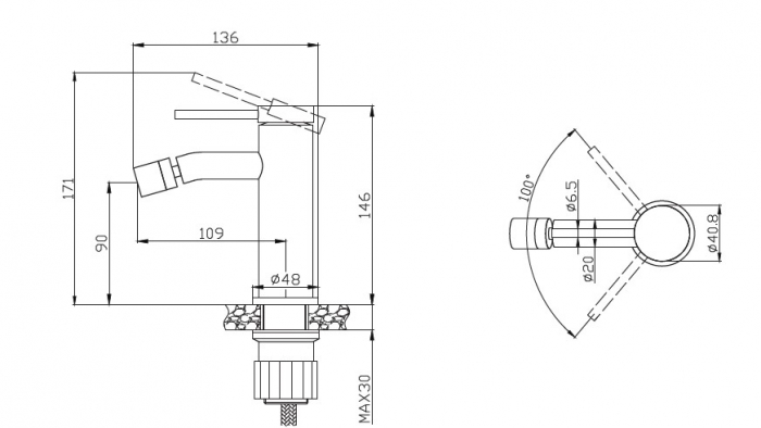 Baterie mixer bideu - JOAN CROMO [2]