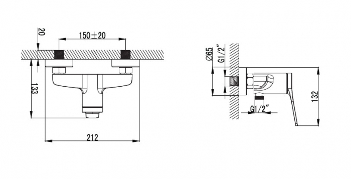 Baterie mixer dus - ANDARE CROMO [2]