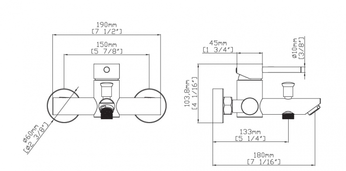Baterie mixer cada - ARTEMIS CROMO [2]