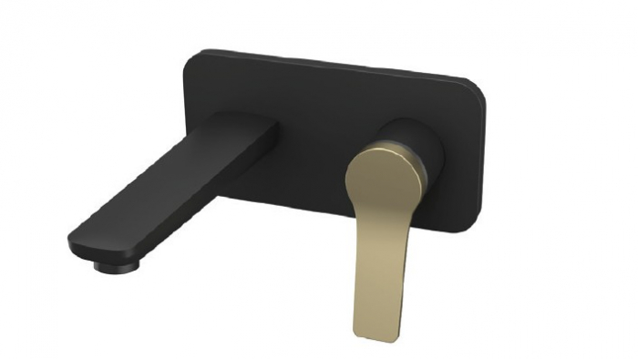 Baterie mixer de perete lavoar - ANDARE NERO BRONZE [1]