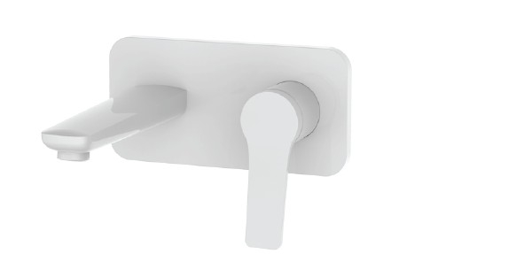 Baterie mixer de perete lavoar - ANDARE BIANCO [1]