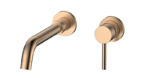 Baterie mixer de perete lavoar - ARTEMIS ROSE GOLD [1]