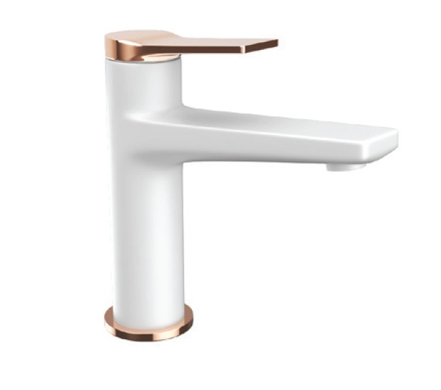 Baterie mixer lavoar - ANDARE BIANCO ROSE GOLD [1]