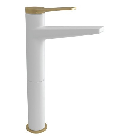 Baterie mixer inalt lavoar - ANDARE BIANCO BRONZE [1]