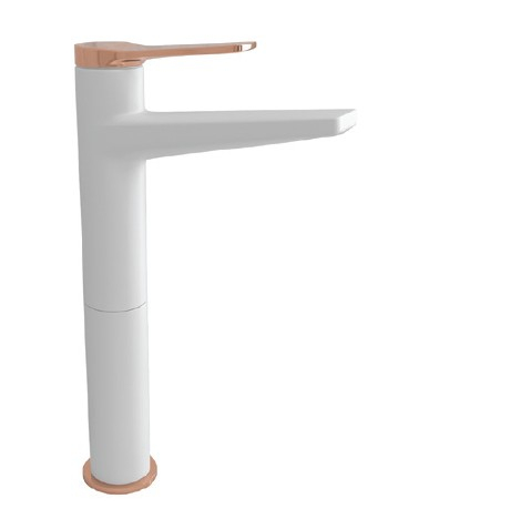 Baterie mixer inalt lavoar - ANDARE BIANCO ROSE GOLD [1]