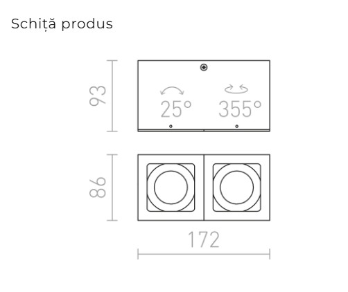 BERIT II - Corp de iluminat montat la suprafață [2]