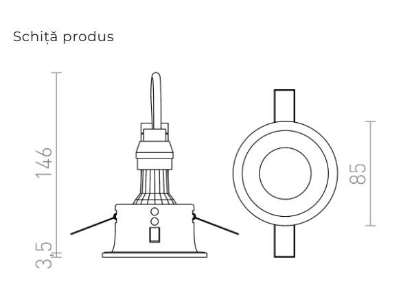 BERMUDA - Corp de iluminat circular încastrat [3]