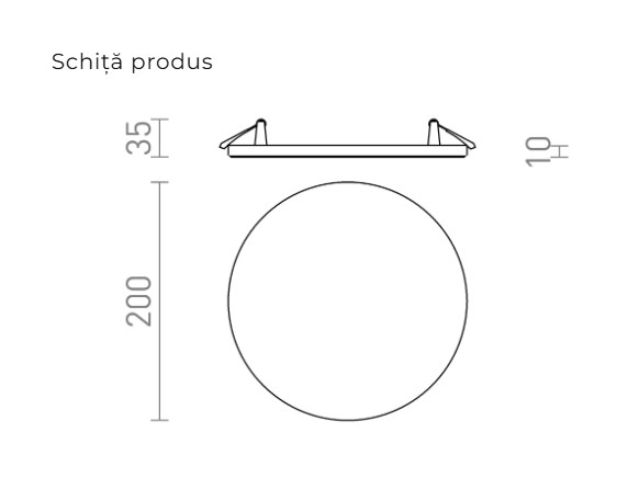 BJORK R 20 - Lumină rotundă cu LED pentru instalare în tavan [3]