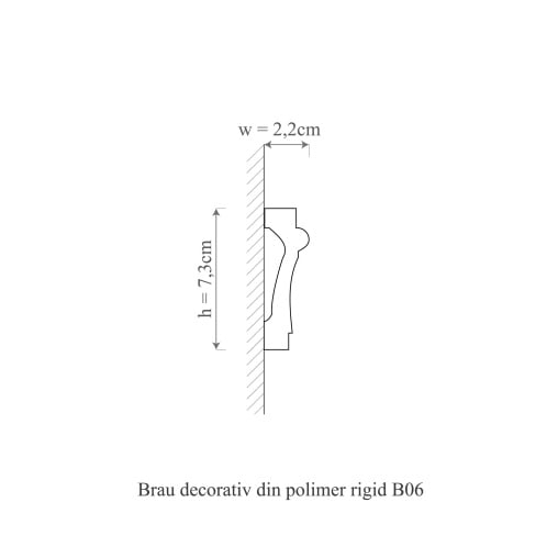 Brau de perete  B6 - 7.3x2.2x200 cm [4]