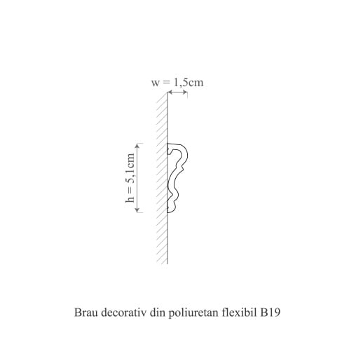 Brau decorativ flexi B19F-5.1x1.5x200cm [2]
