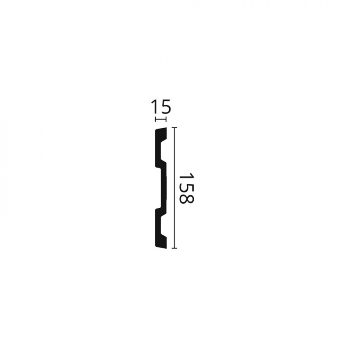Brau decorativ poliuretan Z61 158x15x2000 [2]