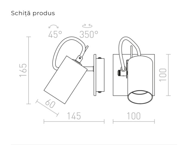 BUGSY DE PERETE - spot luminos [4]