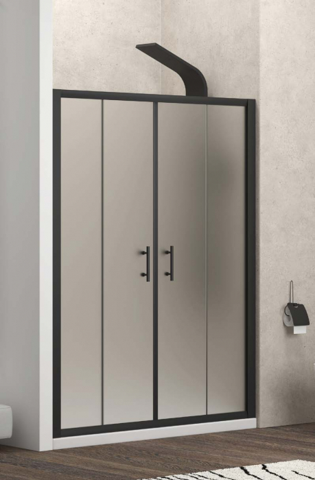 Cabina de Dus - FLORA 600 nero ICY [1]