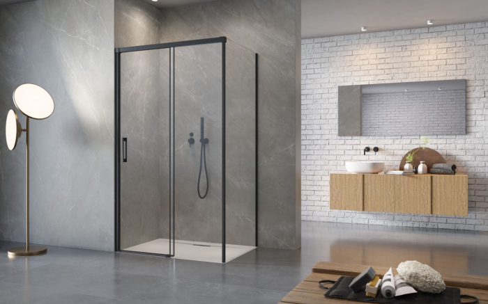 Cabina de duș Idea 6 Negru KDS [4]