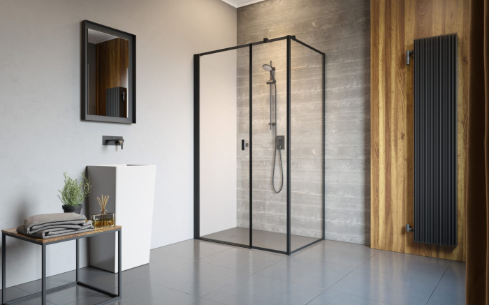 Cabina de duș Nes 6 Negru KDS I [3]