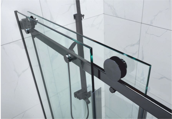 Cabina de dus WST 01 PROFIL BLACK STICLA TRANSPARENTA [2]