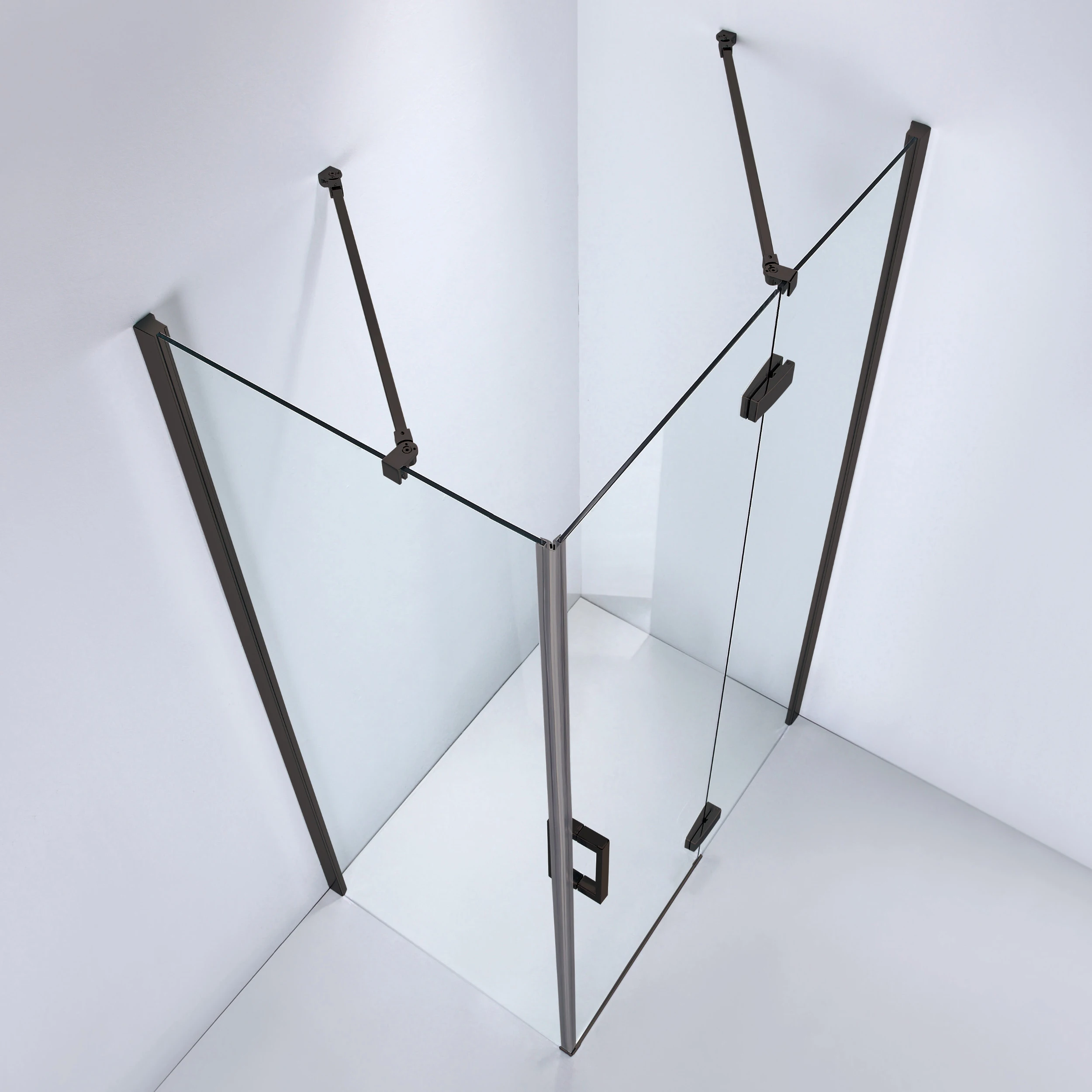 Cabina de dus WST 02 - PROFIL NEGRU STICLA TRANSPARENTA [2]