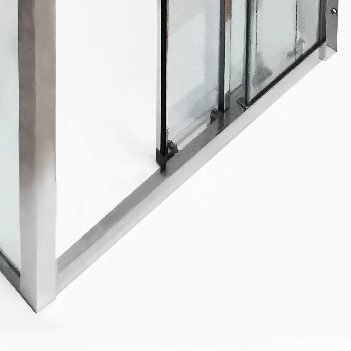 Cabina de dus WST 17 - PROFIL INOX STICLA TRANSPARENTA [3]