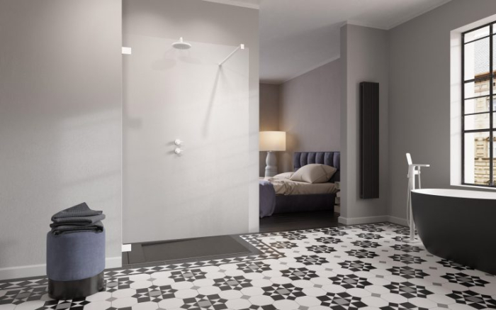 Cabina Essenza Pro 6 Chrome Walk-in II - Alb [2]