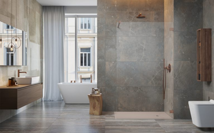 Cabina Essenza Pro 6 Chrome Walk-in II - Nichel periat [2]