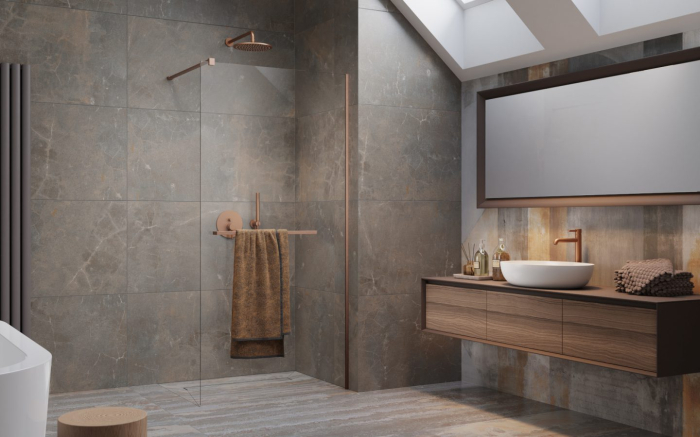 Cabina Modo New II cu port prosop – Cupru Periat [2]