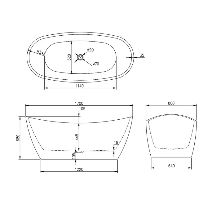 Cada de baie PARADISE [7]