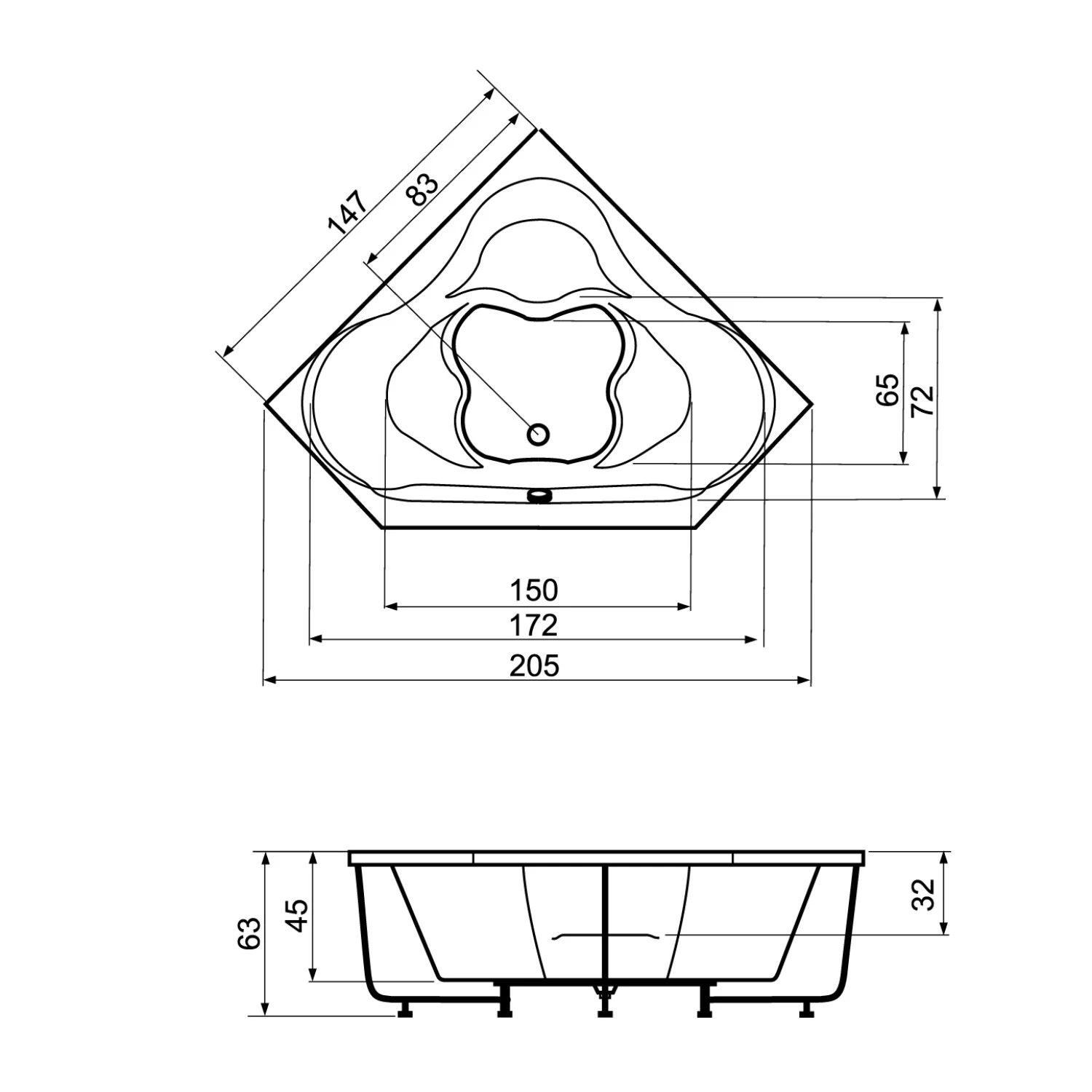Cada DIANA - 147 x 147 x 63 cm [3]