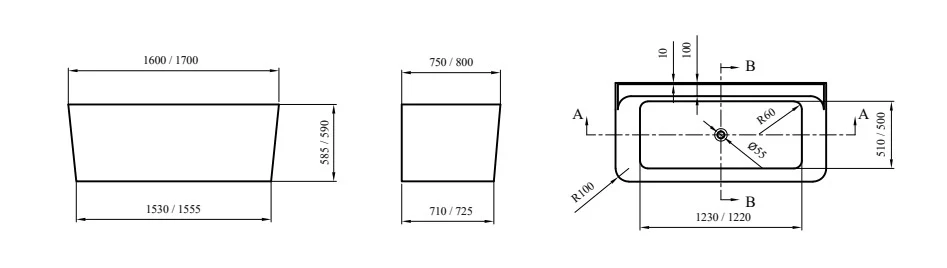 Cada freestanding RHODES - BIANCO LUCIDO [2]