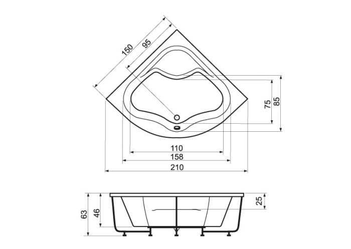Cada ROYAL - 150 x 150 x 63 cm [3]