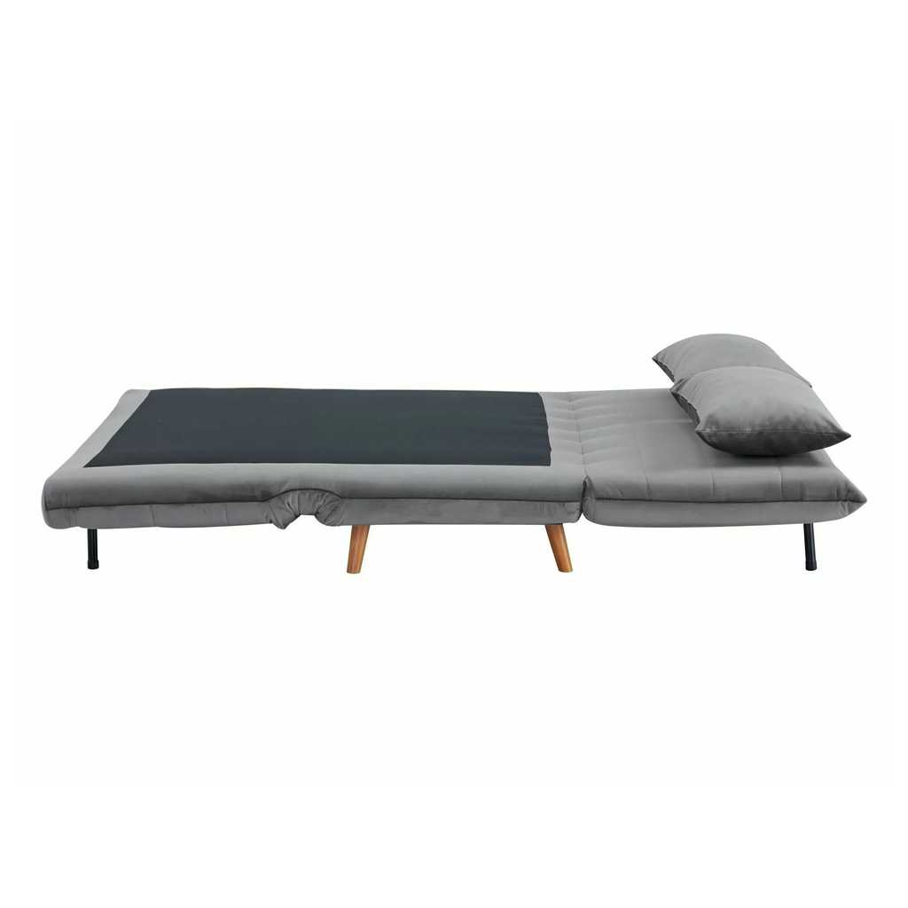 Canapea extensibila 2 locuri, SPIKE II, galben mustar/fag, stofa/lemn, 147x91x84 cm [5]