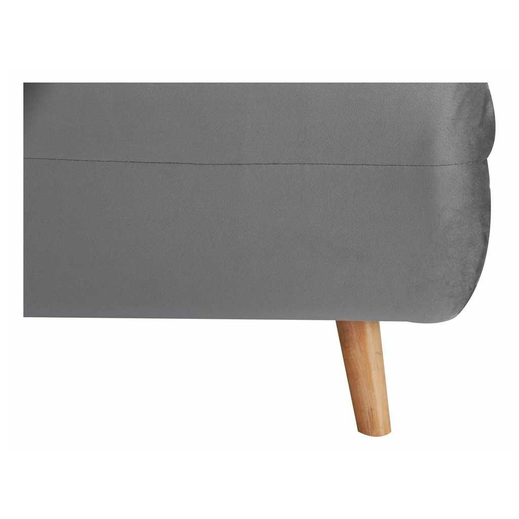 Canapea extensibila 2 locuri, SPIKE II, galben mustar/fag, stofa/lemn, 147x91x84 cm [4]