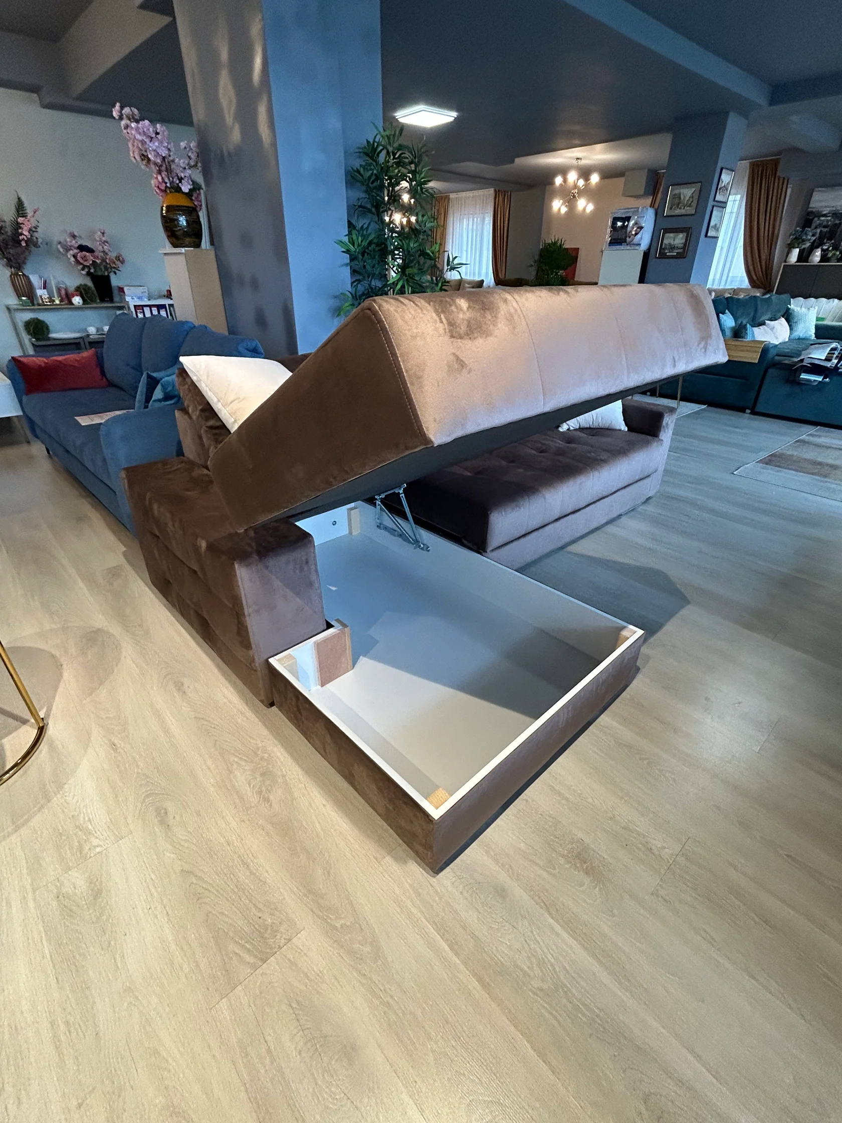 Canapea extensibila BOSTON 2 locuri + insula, 252x193 cm, extensie 127x153 cm [7]