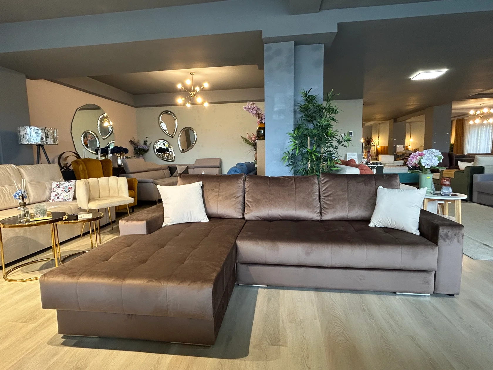 Canapea extensibila BOSTON 2 locuri + insula, 252x193 cm, extensie 127x153 cm [8]