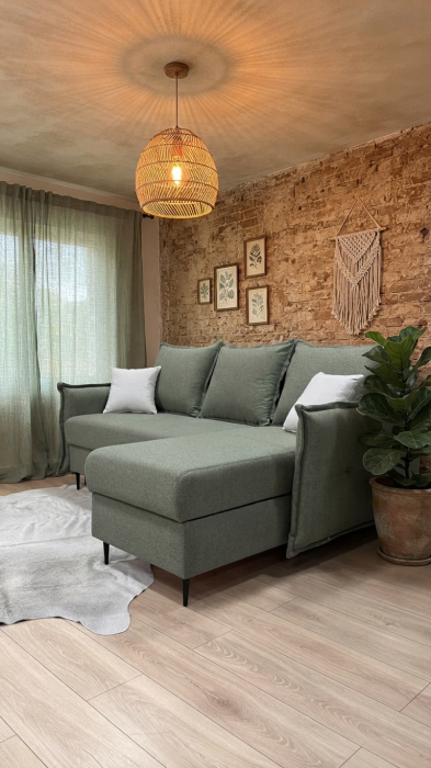 Canapea extensibilă DANI 2 locuri + insulă – 215x160 cm, extensie 127x153 cm [2]